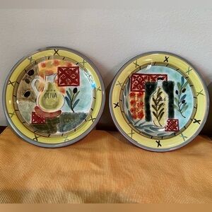 Set of 2 Certified International by Pamela Gladding Oliva 8-3/8” Salad plates